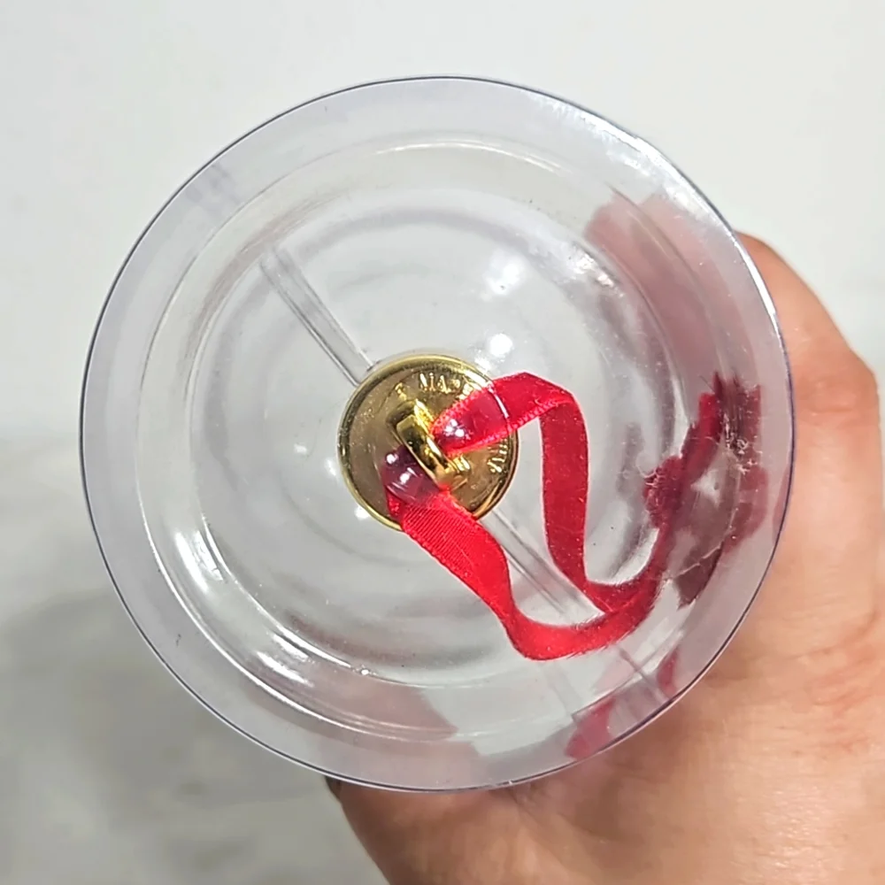 NIB clear create your own photo christmas plastic ornament